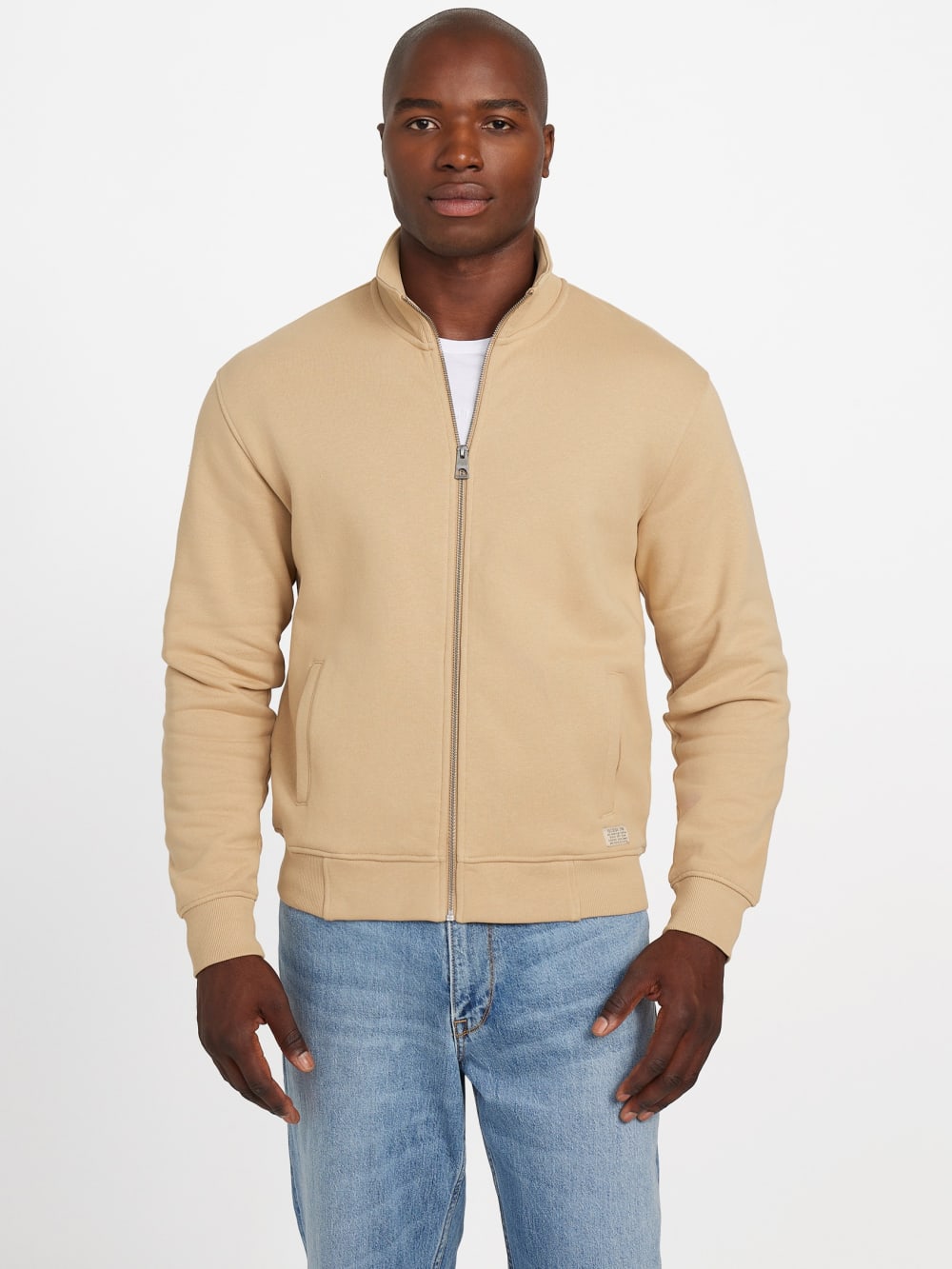 Eco 1981 Label Mock Neck Jacket - Guess