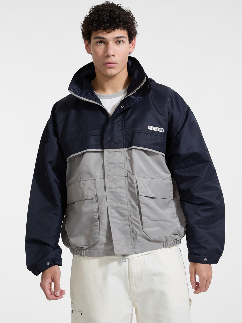 Color-Block Windbreaker - Guess