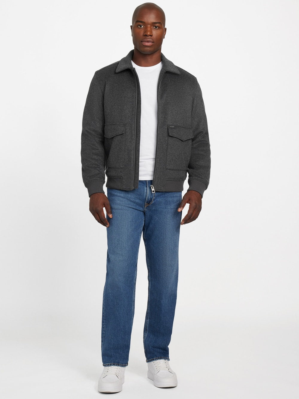 Eco Padded Wool-Blend Jacket - Guess