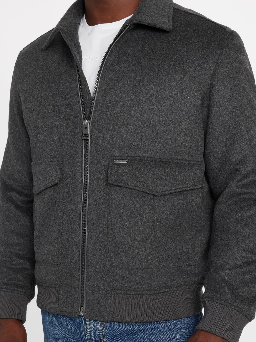 Eco Padded Wool-Blend Jacket - Guess