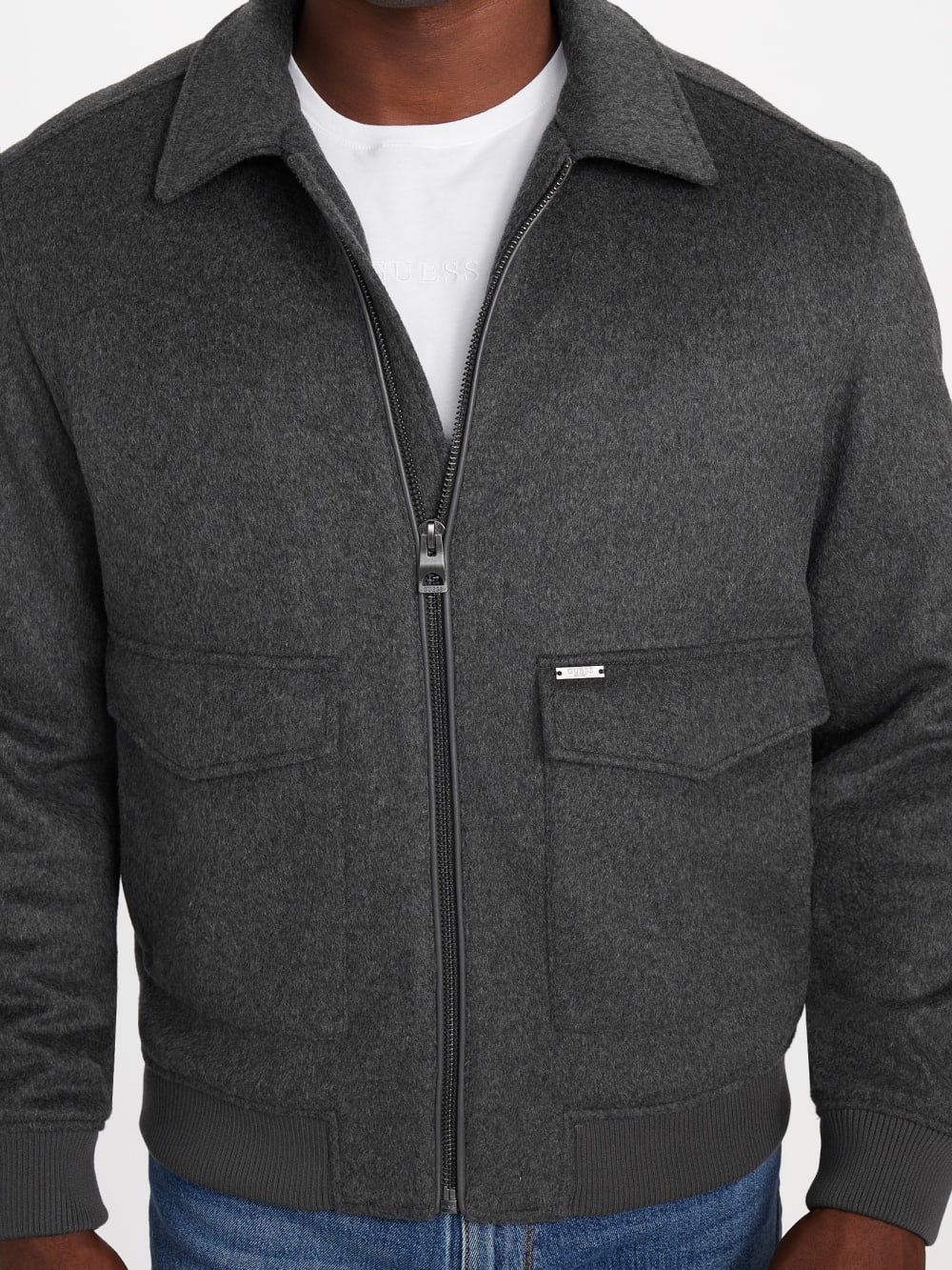 Eco Padded Wool-Blend Jacket - Guess