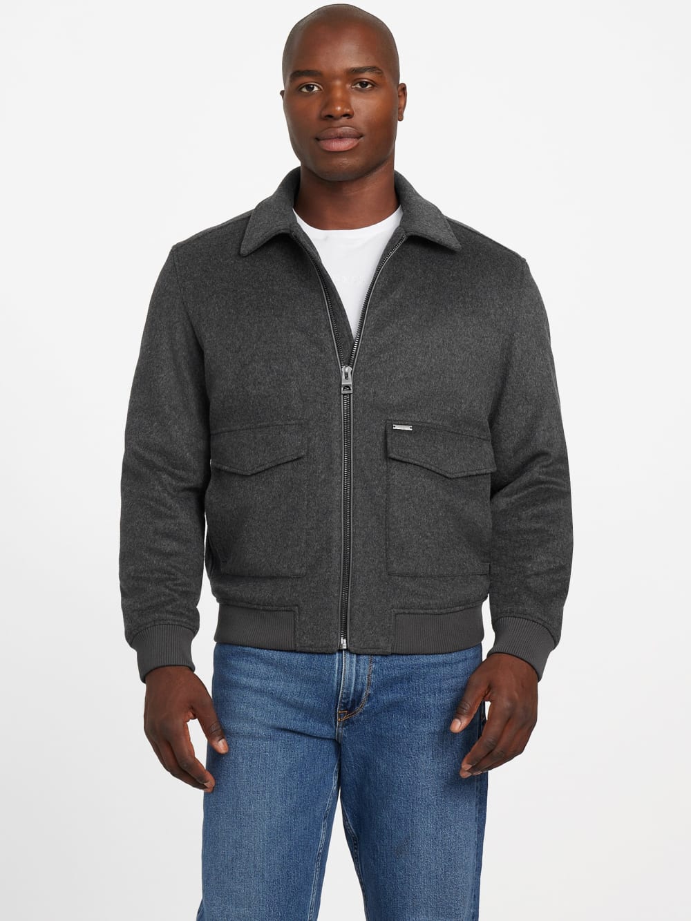 Eco Padded Wool-Blend Jacket - Guess