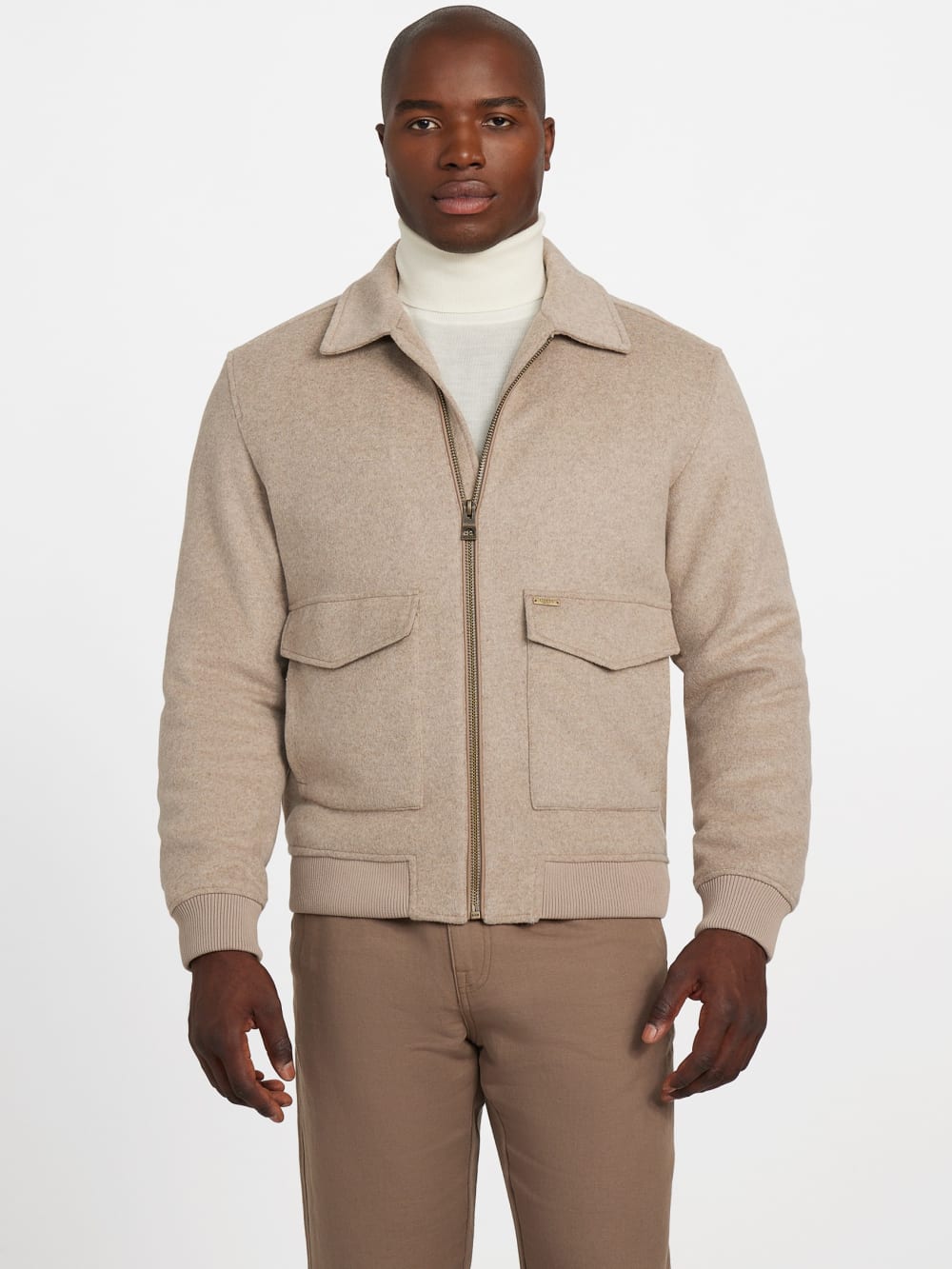 Eco Padded Wool-Blend Jacket - Guess