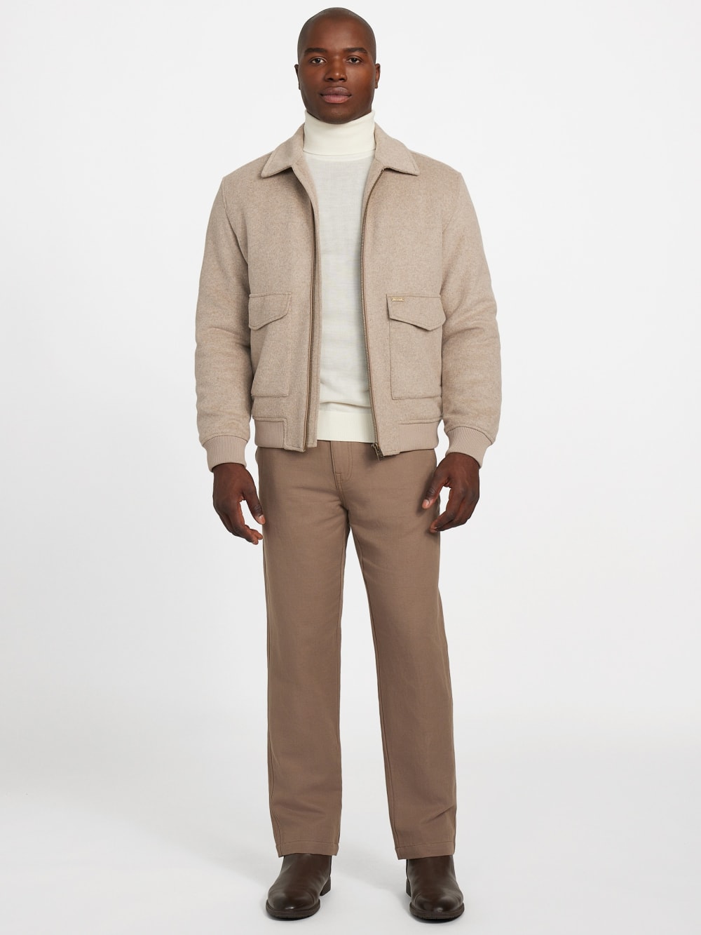 Eco Padded Wool-Blend Jacket - Guess