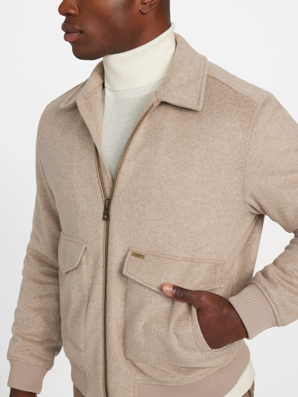 Eco Padded Wool-Blend Jacket - Guess