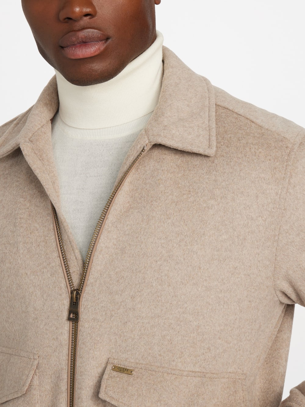 Eco Padded Wool-Blend Jacket - Guess