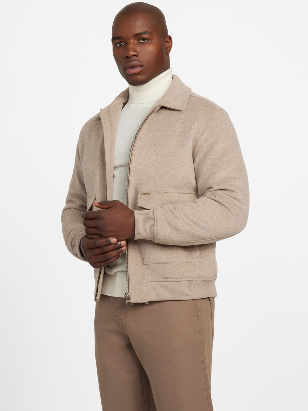 Eco Padded Wool-Blend Jacket - Guess