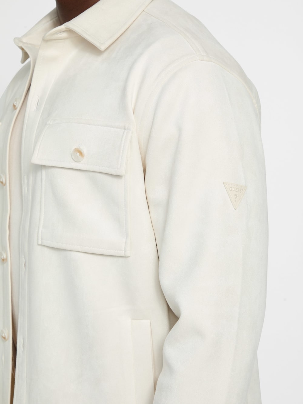 Faux suede overshirt - Guess