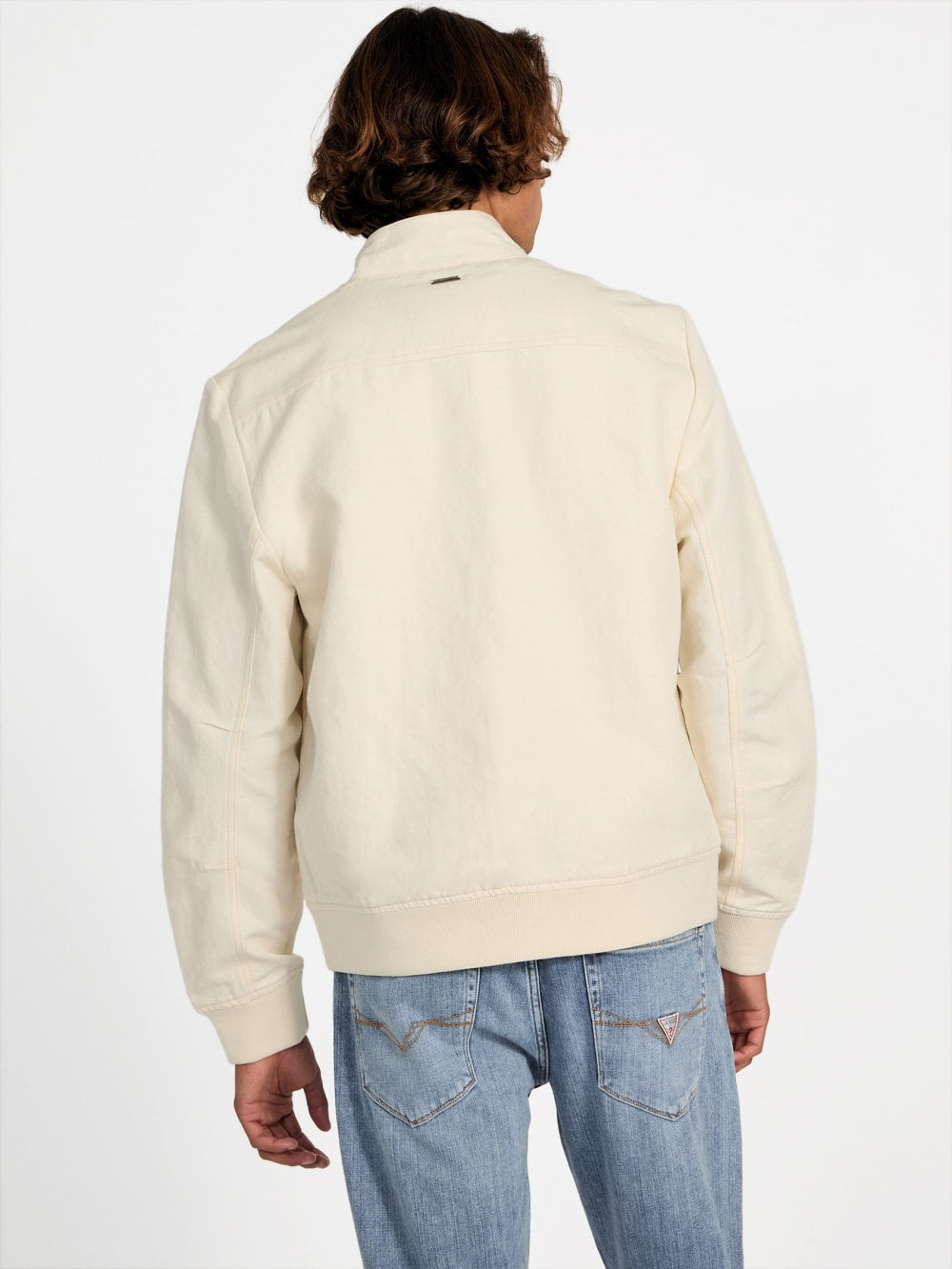Eco Nolan Linen Harrington Jacket - Guess