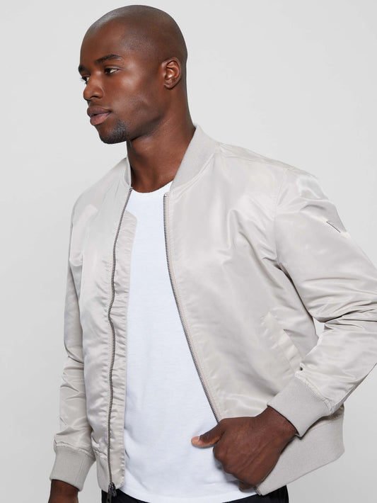 Ace Satin Flight Jacket - Guess