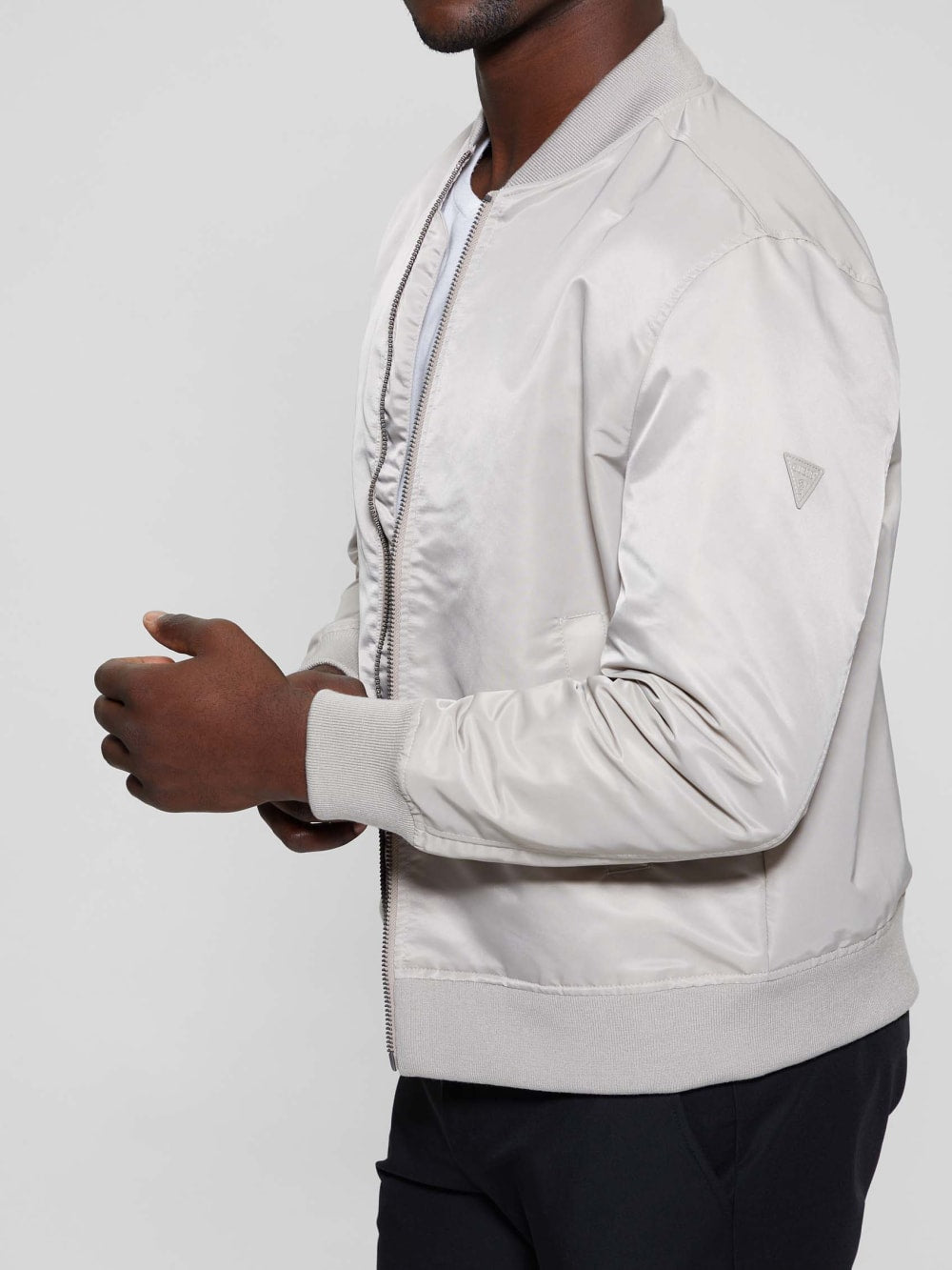 Ace Satin Flight Jacket - Guess