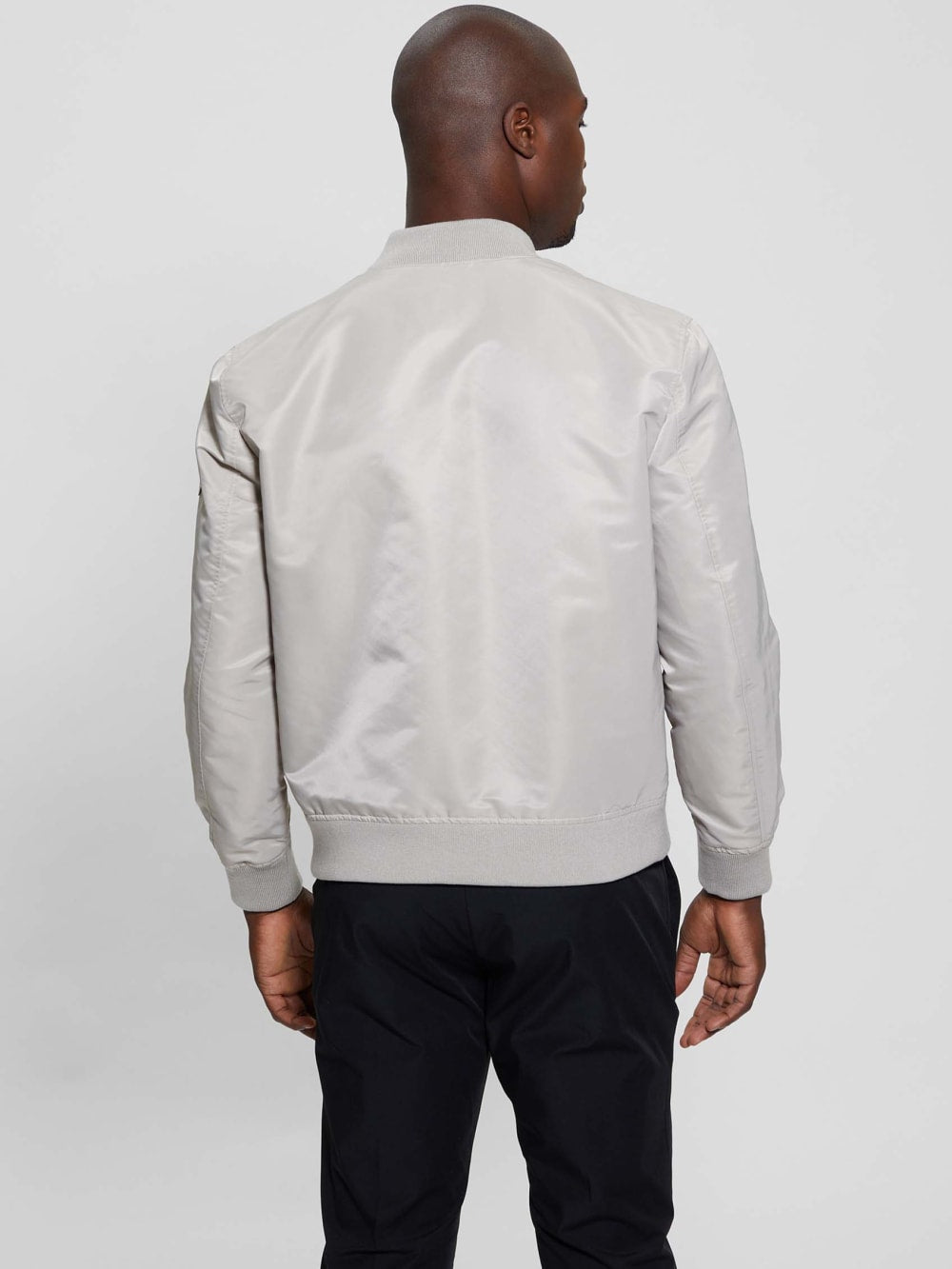 Ace Satin Flight Jacket - Guess