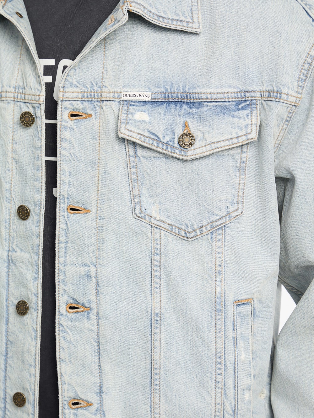 Oversized Denim Truck Jacket - Guess