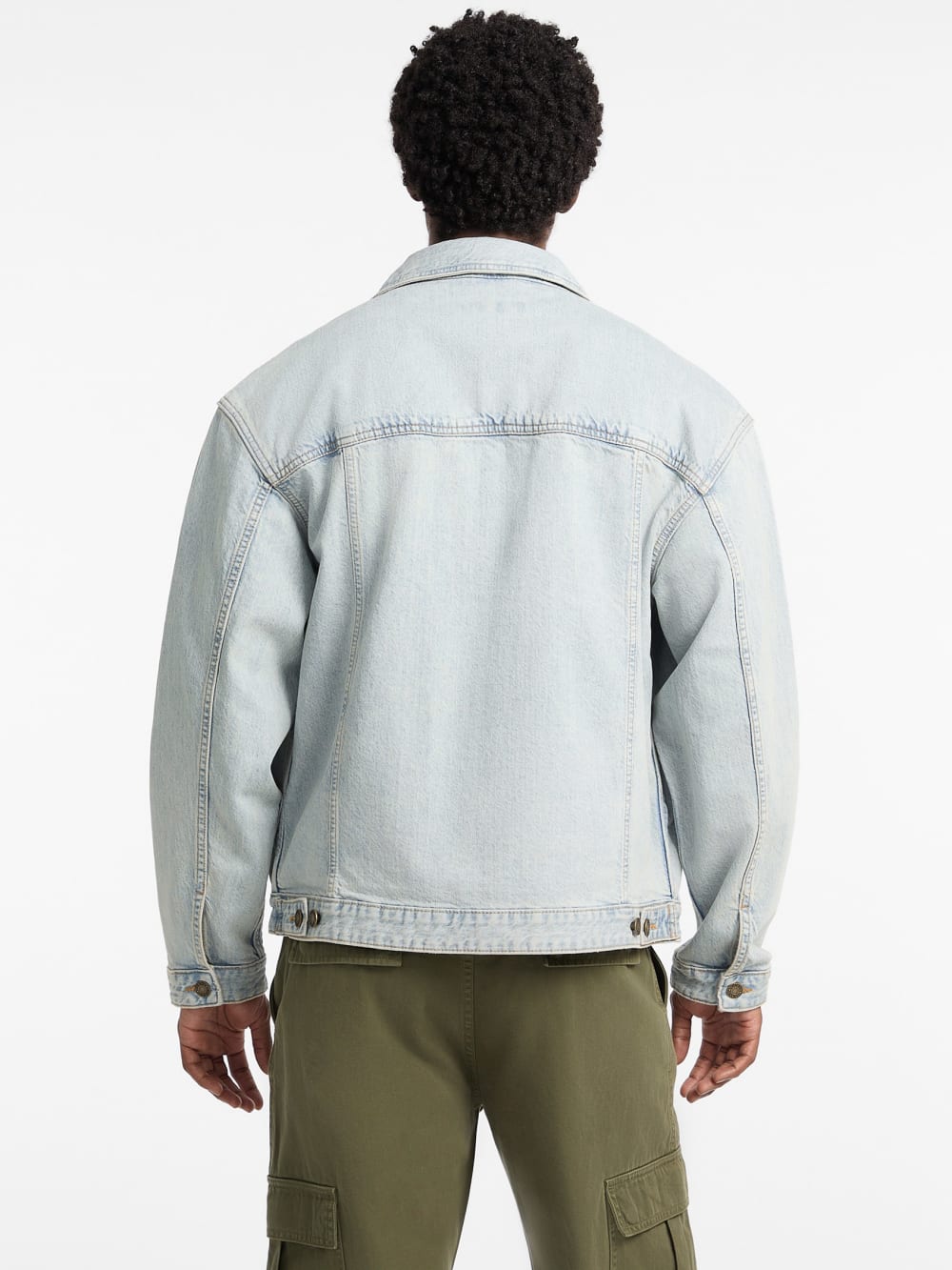 Oversized Denim Truck Jacket - Guess