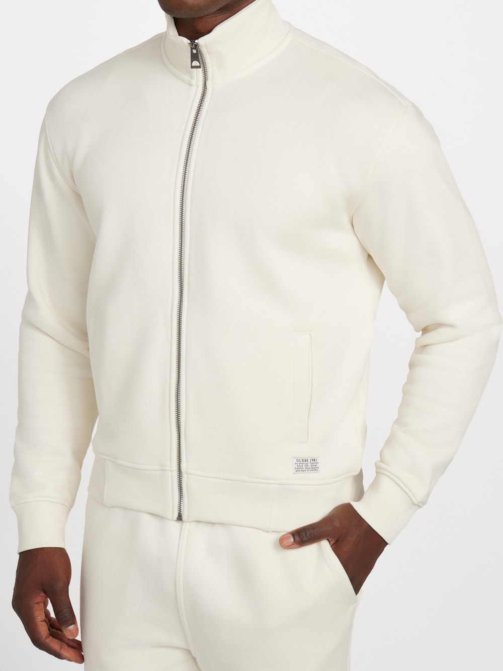 Eco 1981 Label Mock Neck Jacket - Guess