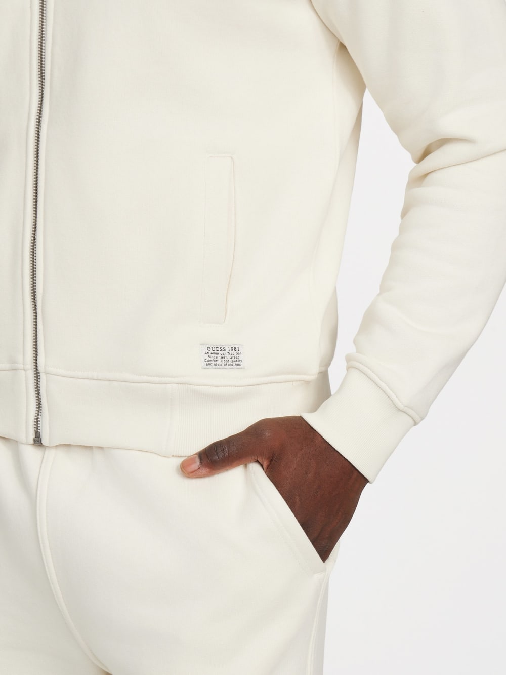 Eco 1981 Label Mock Neck Jacket - Guess