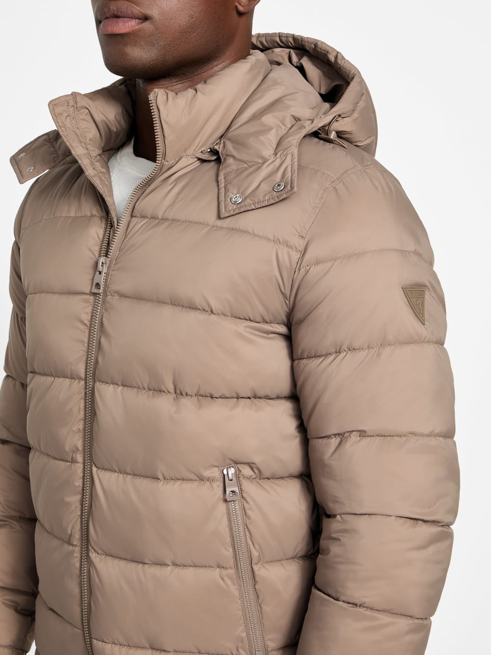 Glacier Matte Nylon Puffer Jacket - Guess