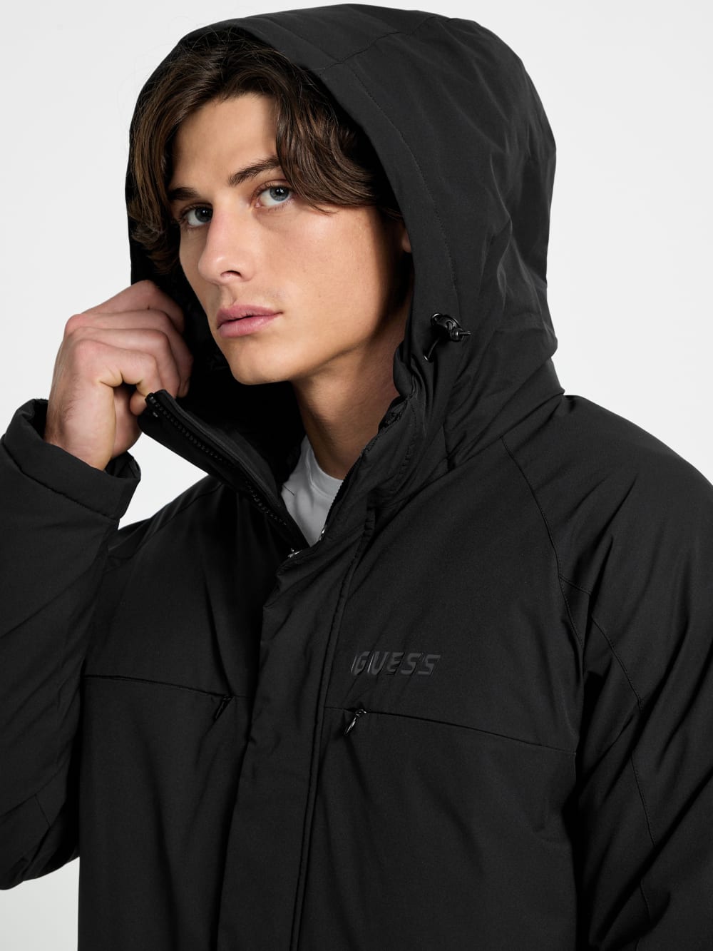 Logo padded coat - Guess