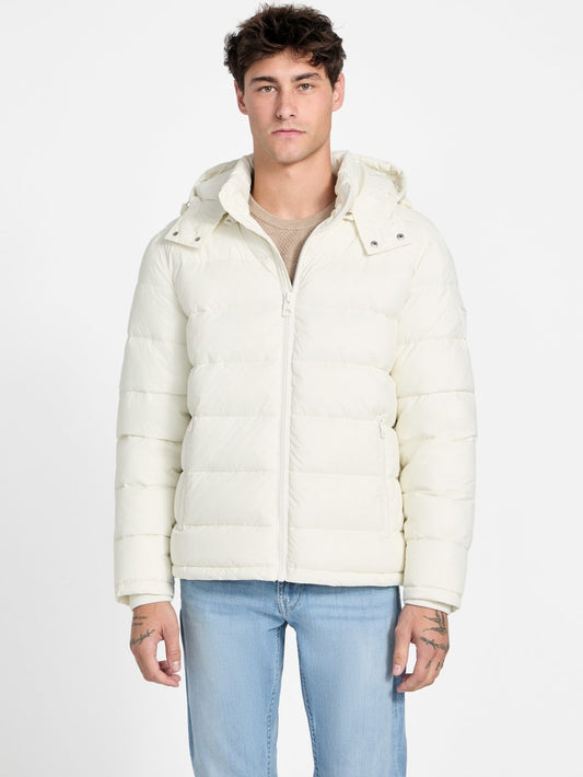 Glacier Matte Nylon Puffer Jacket - Guess
