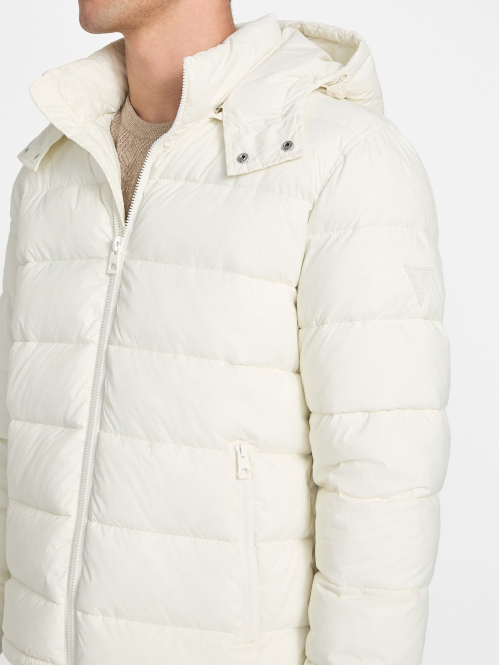 Glacier Matte Nylon Puffer Jacket - Guess