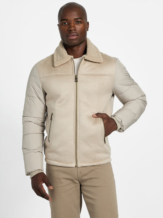 Eco Shearling Puffa Jacket - Guess
