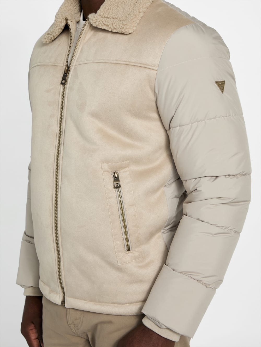 Eco Shearling Puffa Jacket - Guess