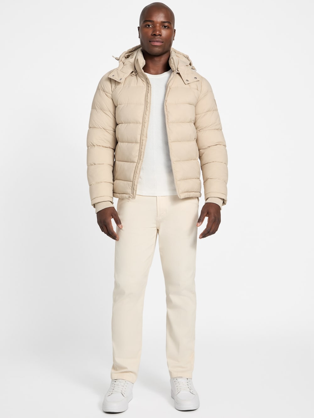 Glacier Matte Nylon Puffer Jacket - Guess