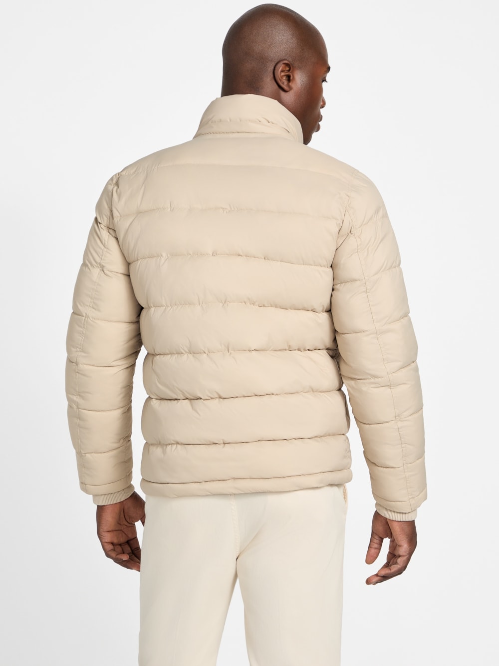 Glacier Matte Nylon Puffer Jacket - Guess