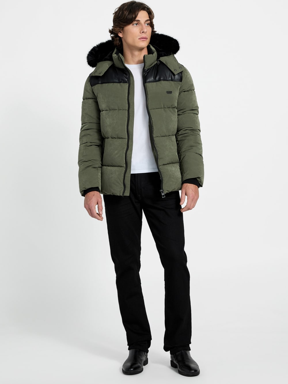 Hooded puffer jacket - Guess