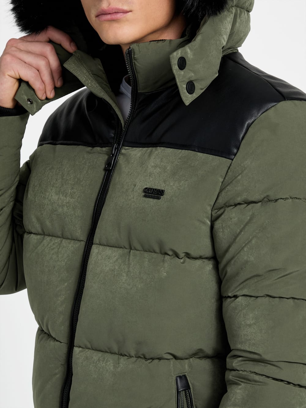 Hooded puffer jacket - Guess