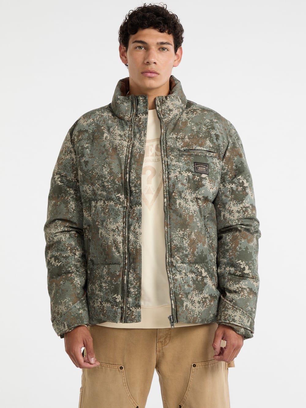 GUESS Originals Canvas Puffer Jacket - Guess