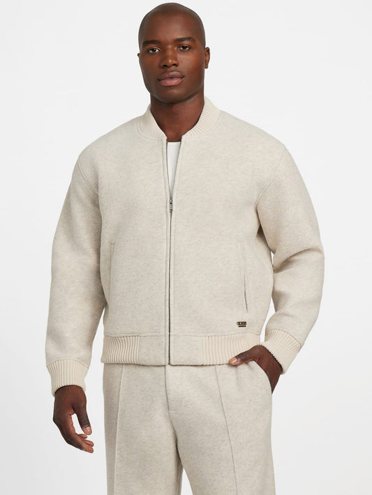 Flight Wool-Blend Scuba Jacket - Guess
