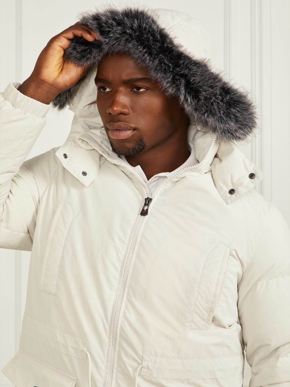 Real Down Long Jacket - Guess