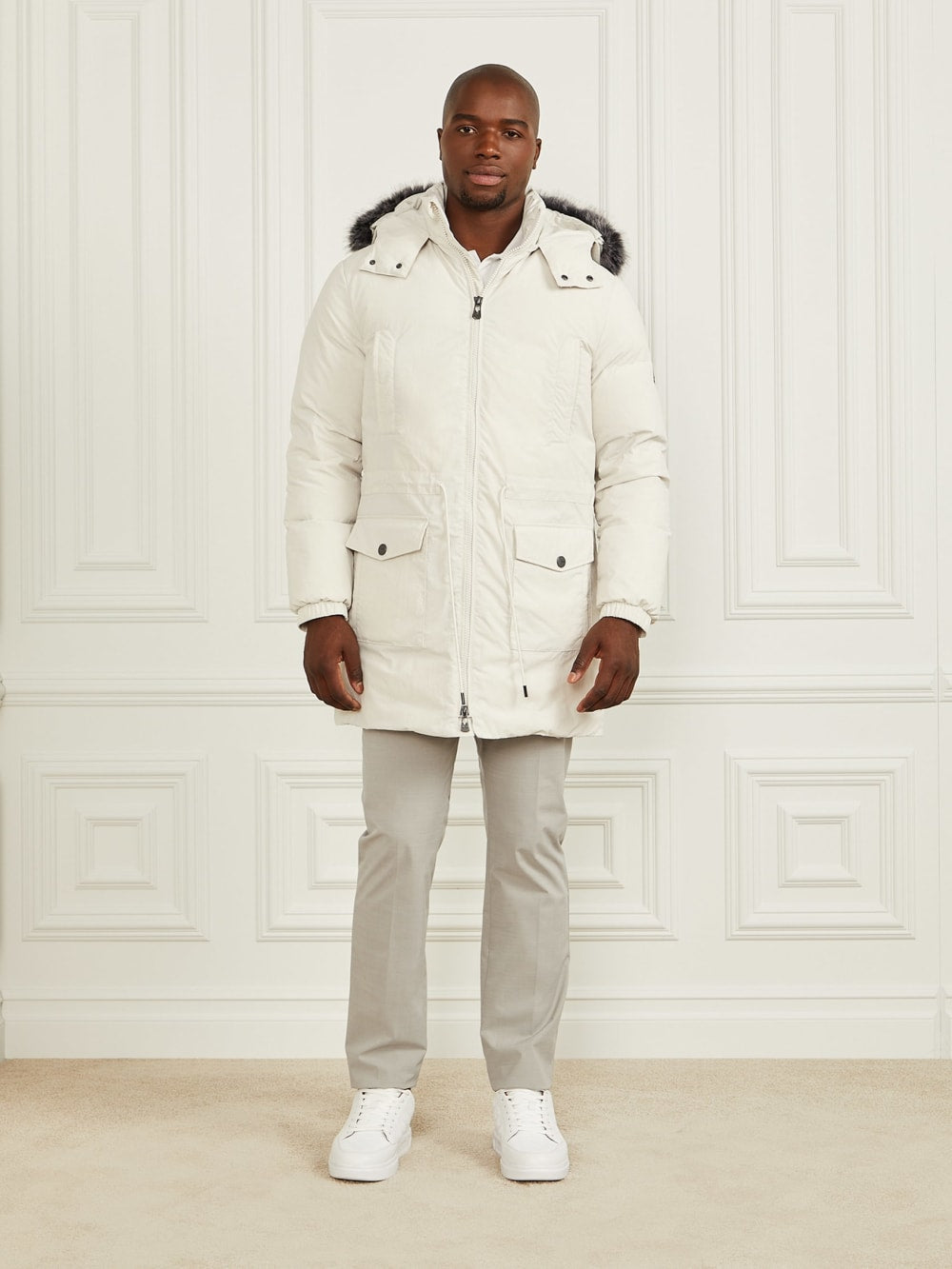 Real Down Long Jacket - Guess