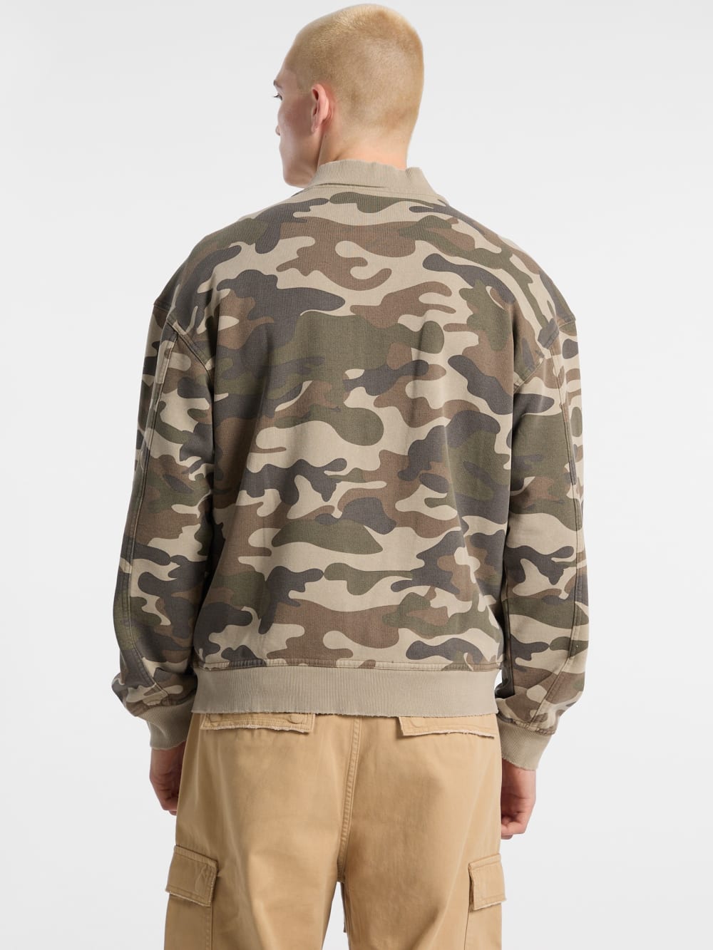 GUESS Originals Eco Sweatshirt Flight Jacket - Guess
