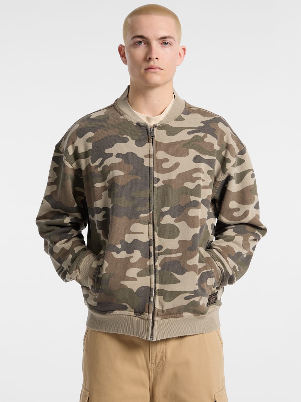GUESS Originals Eco Sweatshirt Flight Jacket - Guess