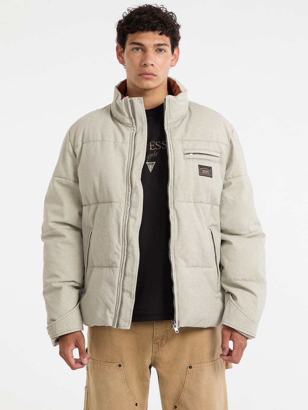 GUESS Originals Canvas Puffer Jacket - Guess