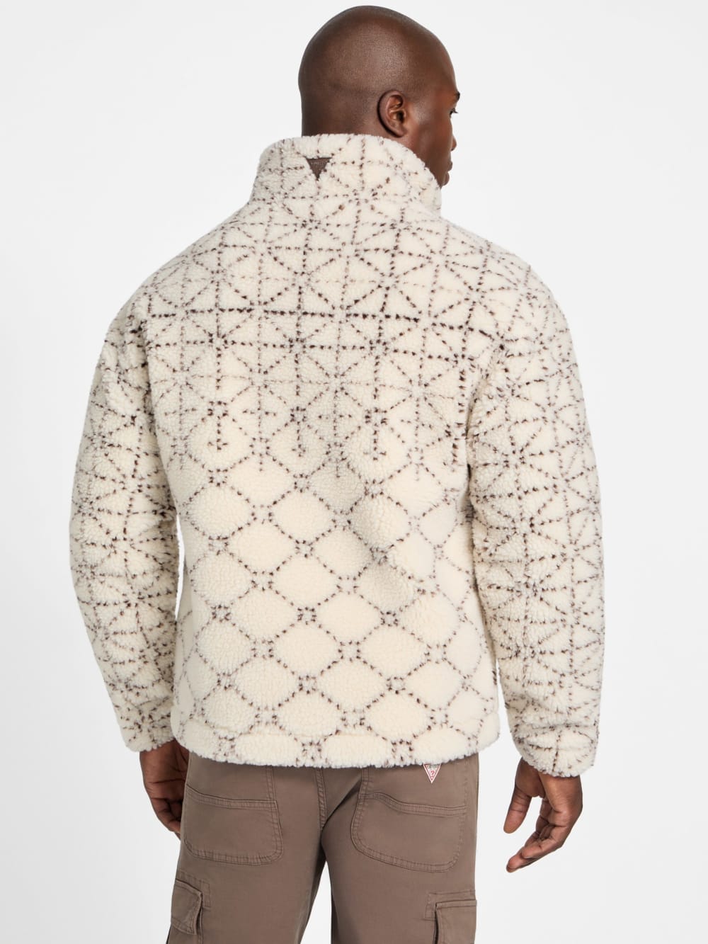 Eco Soldier Sherpa Jacquard Jacket - Guess