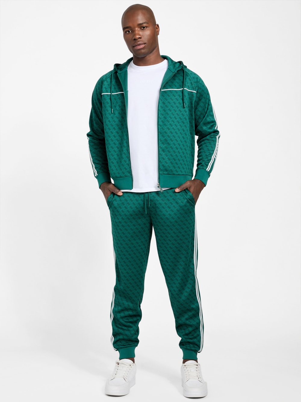 Eco Parimo Jacquard Full-Zip Hoodie - Guess