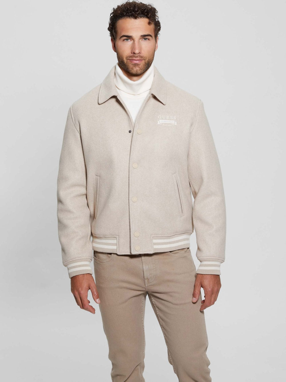 Eco Melton Flight Jacket - Guess