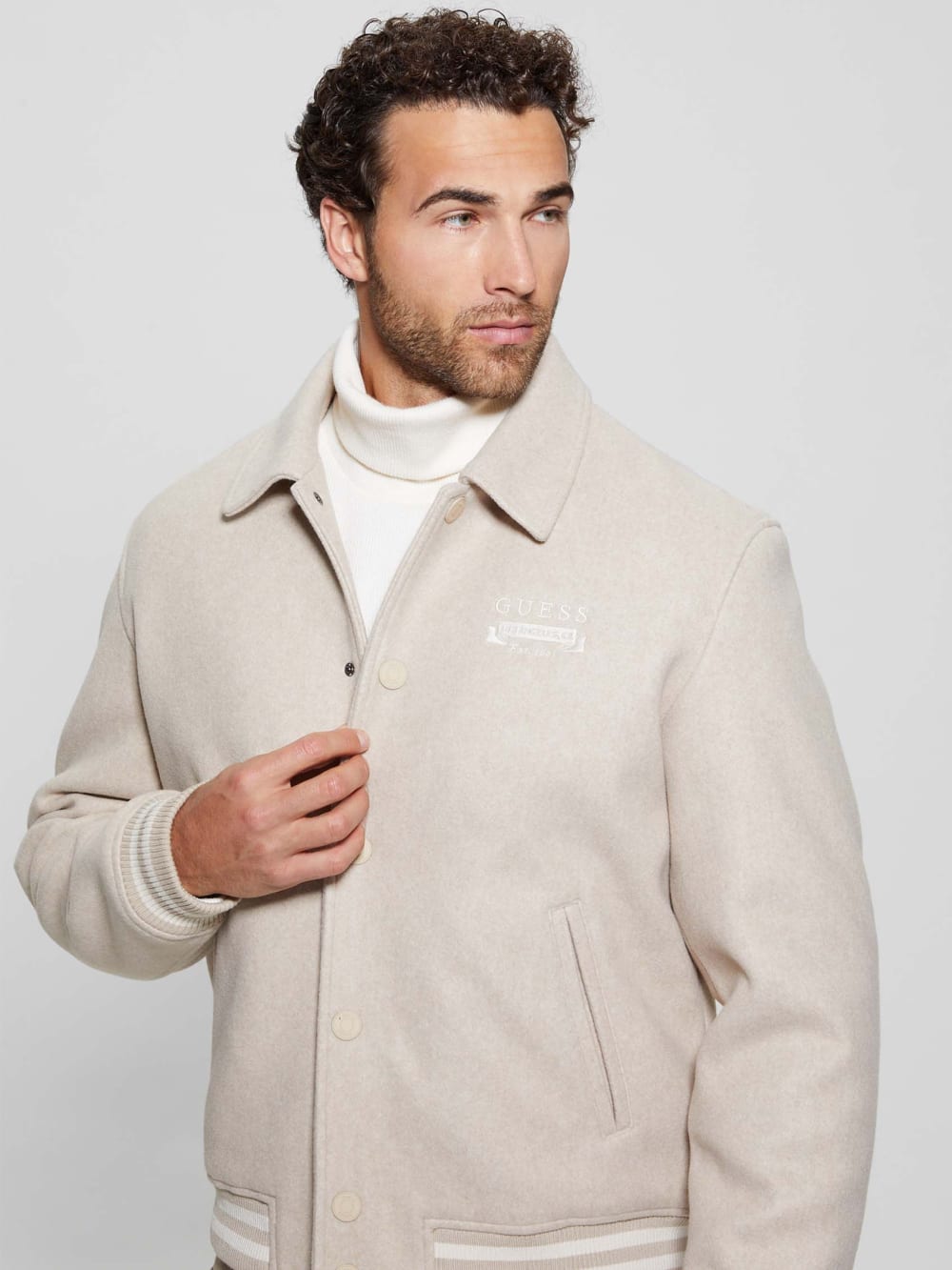 Eco Melton Flight Jacket - Guess