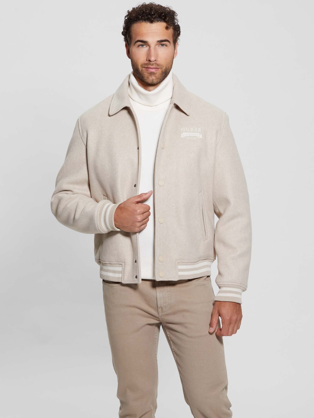 Eco Melton Flight Jacket - Guess