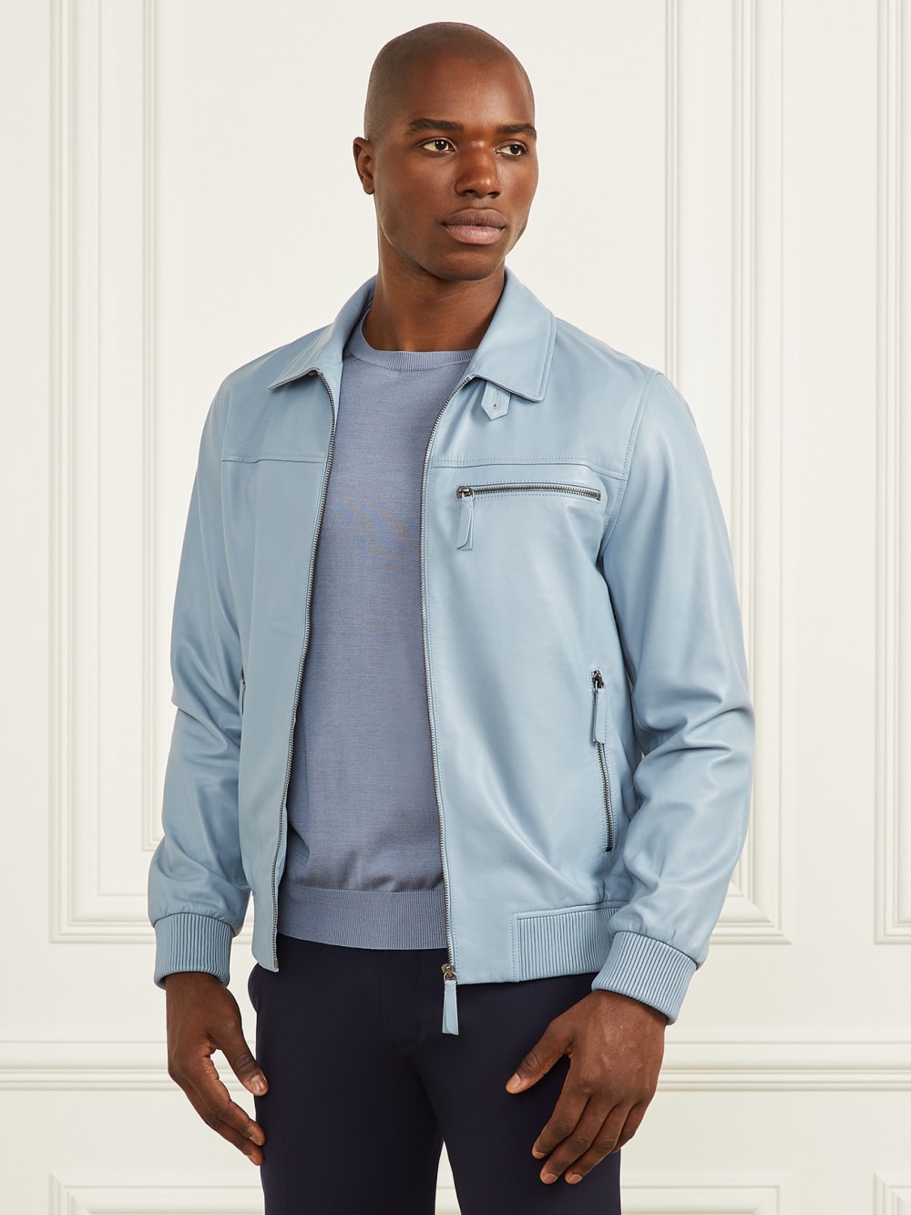 Leather Flight Jacket - Guess