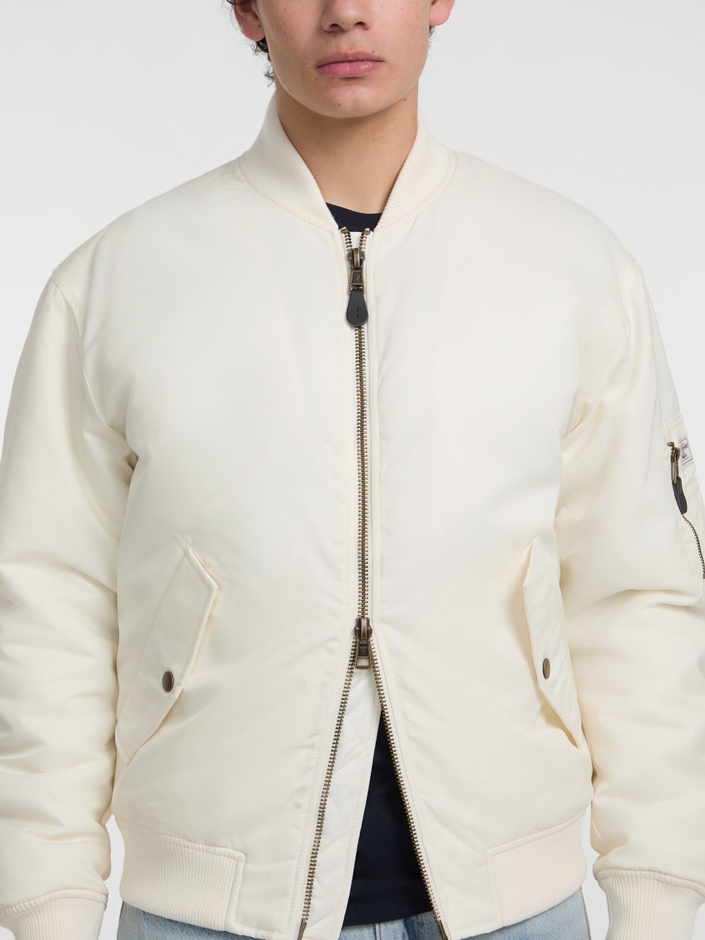 Nylon Flight Jacket - Guess