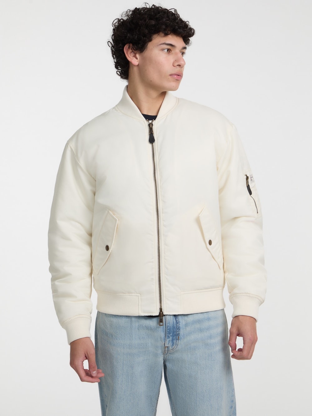 Nylon Flight Jacket - Guess