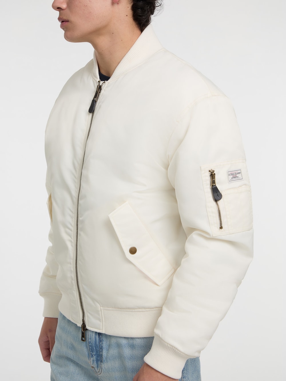 Nylon Flight Jacket - Guess