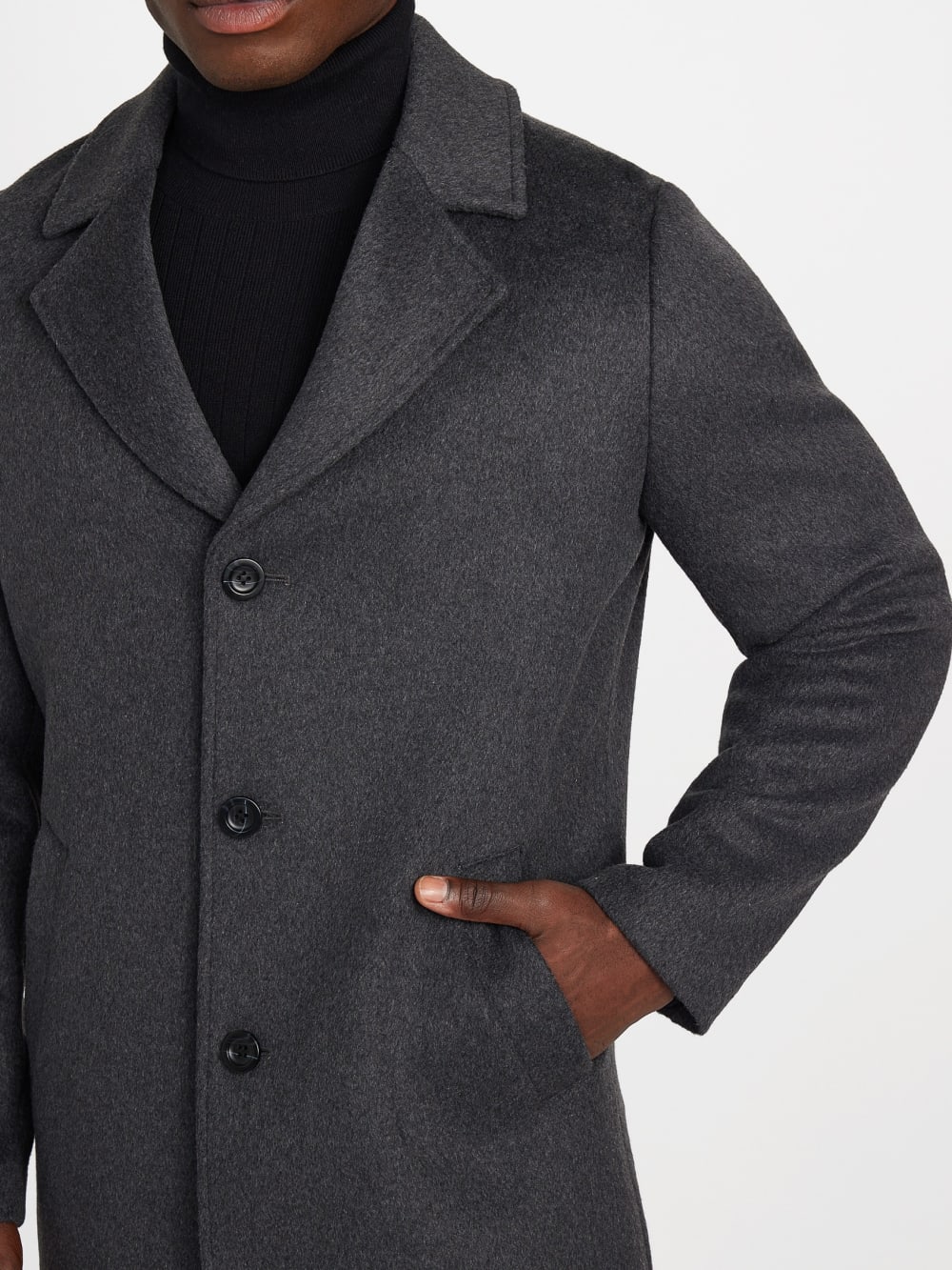 Eco Wool-Blend Fitted Coat - Guess