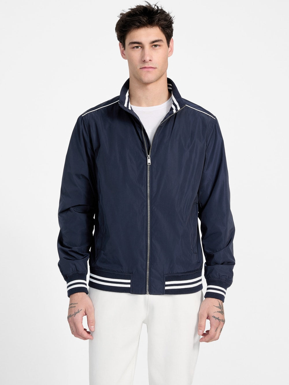 Eco Urban Satin Flight Jacket - Guess