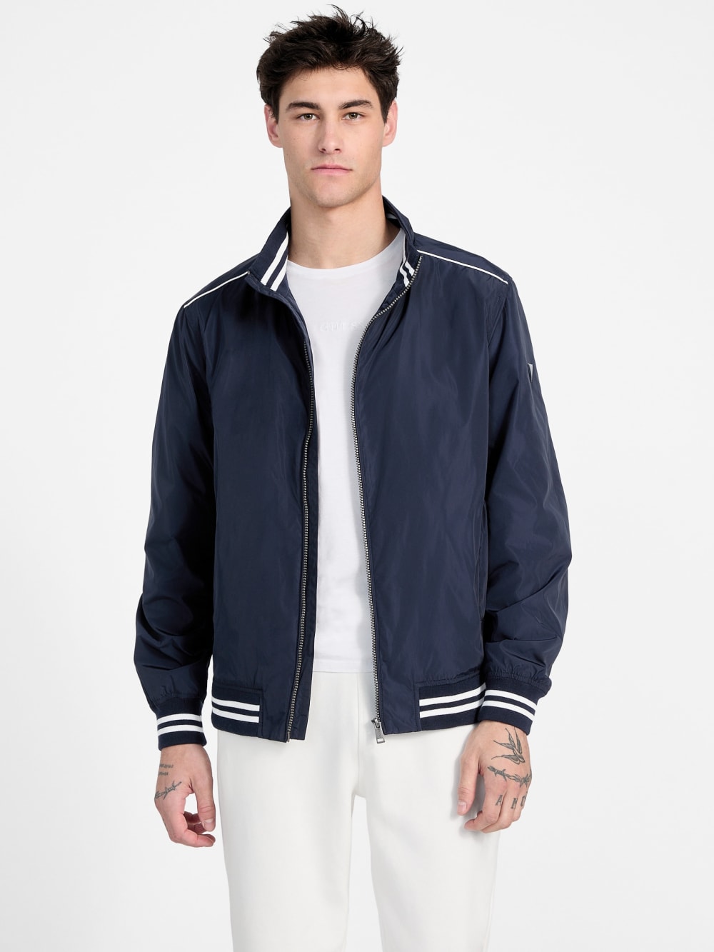Eco Urban Satin Flight Jacket - Guess