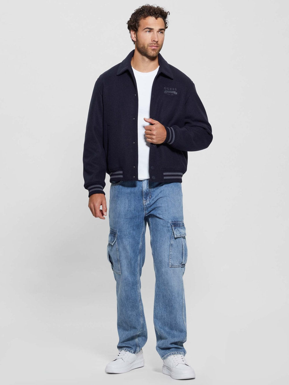 Eco Melton Flight Jacket - Guess
